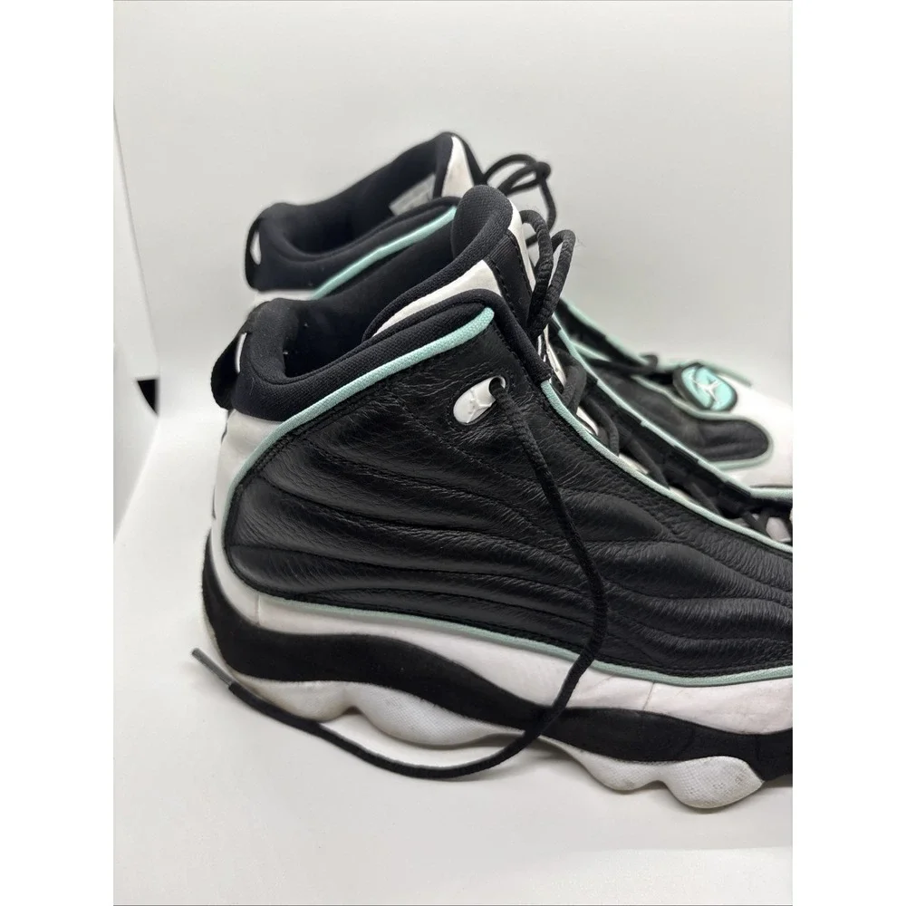 Nike Jordan Pro Strong DC8418-001 Black Aqua White Mens Sneaker Size 10